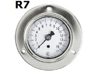 Model R7 Gauge -1/8" NPT with Panel Mount Connection Non Fillable